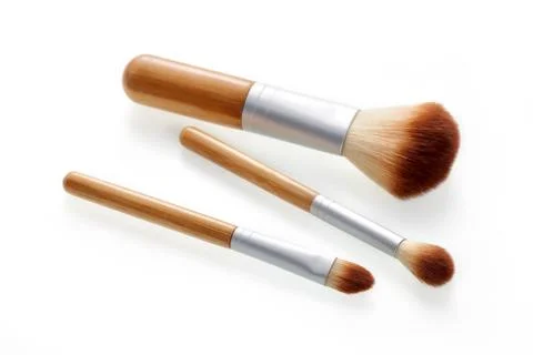 Face makeup brushes Stock Photos