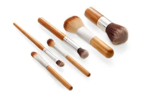 Face makeup brushes Stock Photos