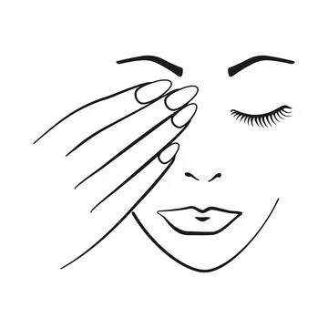 Face Makeup Vector Icon Stock Illustration