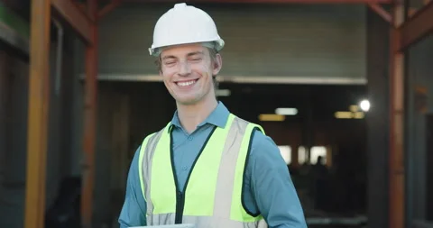 Face, man and logistics in warehouse with tablet, research and supply chain for Stock Footage 341379998