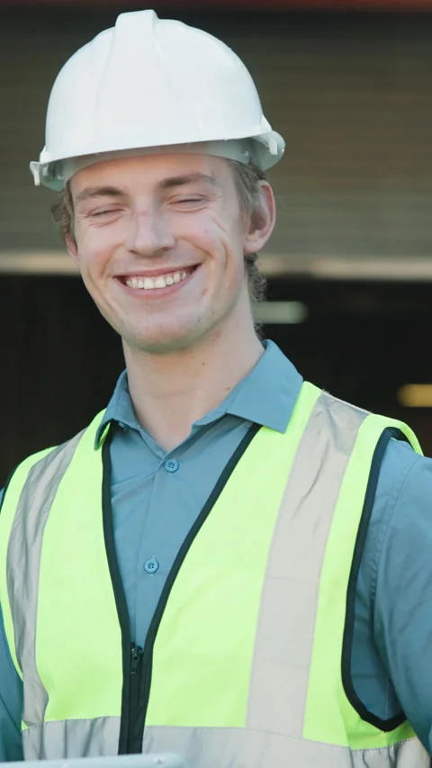 Face, man and logistics in warehouse with tablet, research and supply chain for Stock Footage 343841262