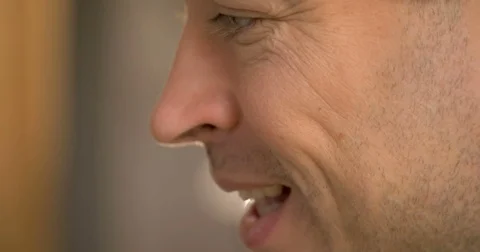 The face of a man. Stock Footage 83563579