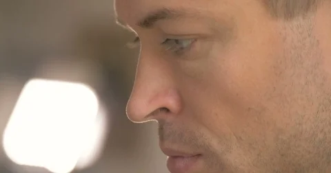 The face of a man. Stock Footage 83563695