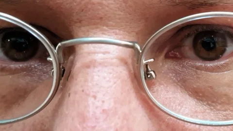 Face of a man wearing glasses Stock Footage 82242715