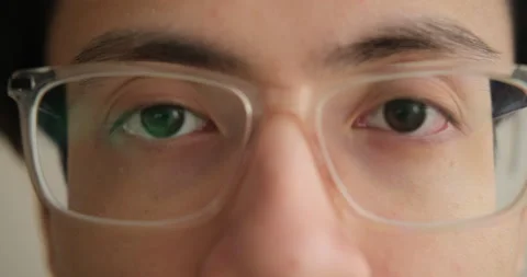 Face of man wearing glasses Stock Footage 145290273