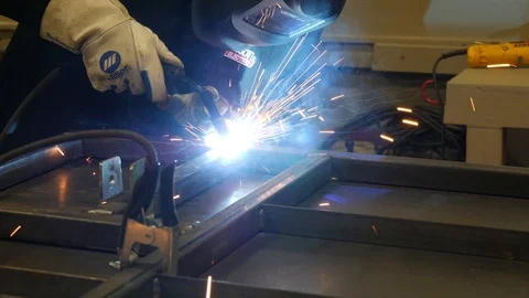 Face Mask and Front Weld Video stock 87125942