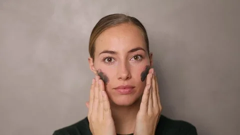 Face mask beauty Video stock 80252658