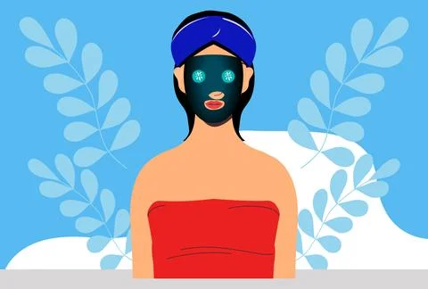Face Mask Concept Illustration Stock Illustration