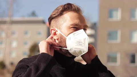 Face Mask FFP2 class Vídeo Stock 171666373