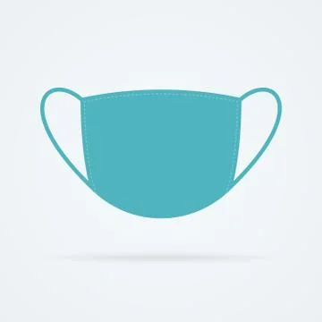 Face Mask Flat Icon Illustrazione stock