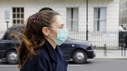 Face Mask Stock Footage 125818204