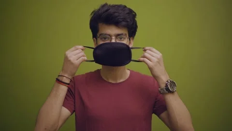 Face Mask Stock Footage 130401428