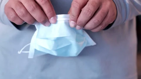 Face mask Stock Footage 168011088