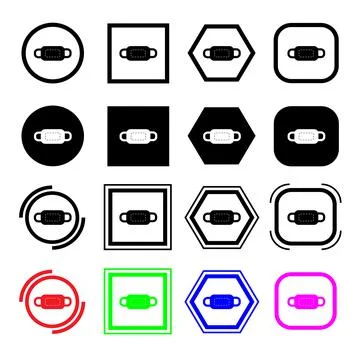 Face mask icon Stock Illustration