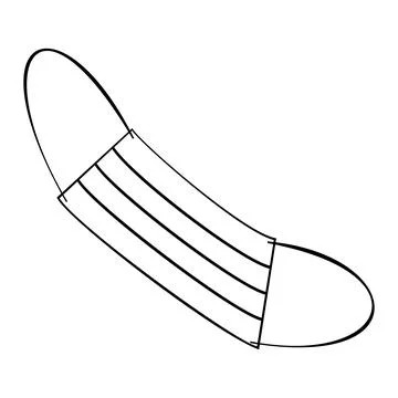 A face mask Иллюстрация