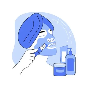 Face mask isolated cartoon vector illustrations. Stock Illustration
