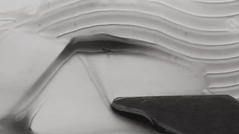 Face mask with particles. A sample of a cosmetic scrub for cleansing the skin Stock Footage 257565990