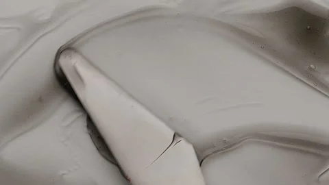 Face mask with particles. A sample of a cosmetic scrub for cleansing the skin Stock Footage 257566203