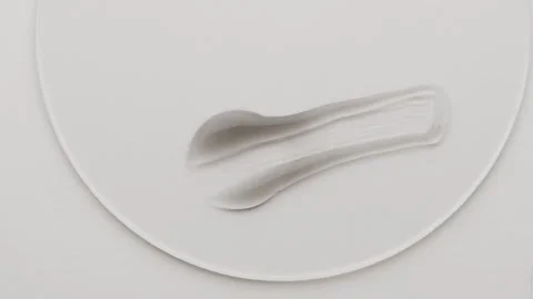 Face mask with particles. A sample of a cosmetic scrub for cleansing the skin Stock Footage 257566626