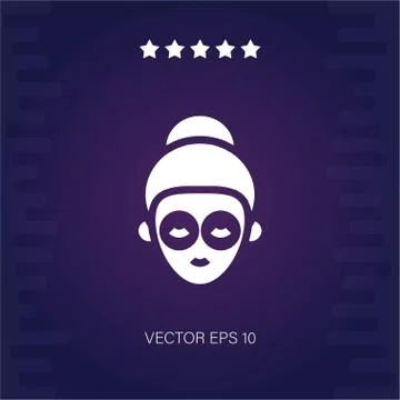 Face mask vector icon Stock Illustration