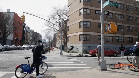 Face Masked BMX Riders Getting Ready For Illegal Bike Rally Stock Footage 128085824