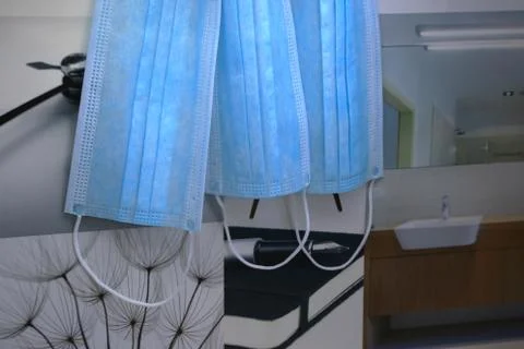 Face masks that help stop the spread of the covid-19 coronavirus outbreak for Stock Photos