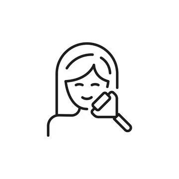 Face Massage Icon Stock Illustration