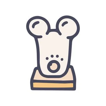 Face massager color vector doodle simple icon Stock Illustration