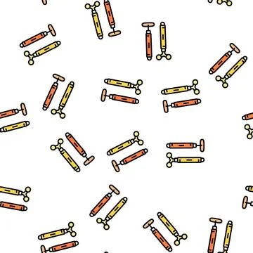 Face massager vector seamless pattern Stock Illustration