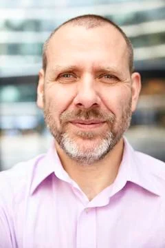 Face of middle-aged man Stock Photos