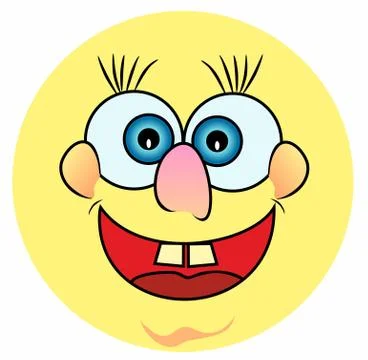 The face of the monster, Stock Illustration