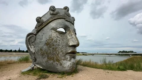 The Face of Nijmegen statue Stock-Footage 283366769