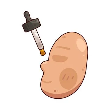 Face oil illustration Stock Illustration