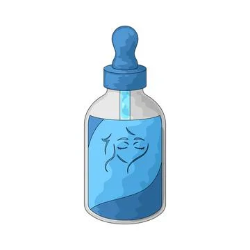 Face oil illustration Stock Illustration