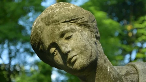 Face of an old statue Video stock 115033509
