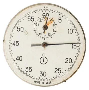 Face old stopwatch Stock-Fotos