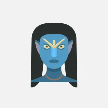 Face painted man. 스톡 일러스트