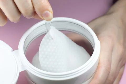 Face patch, close up. Natural makeup and Gel Patches for Skin. Cosmetic Bea.. Stock Photos