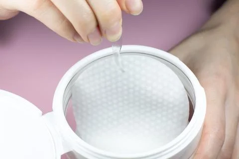 Face patch, close up. Natural makeup and Gel Patches for Skin. Cosmetic Bea.. Stock Photos