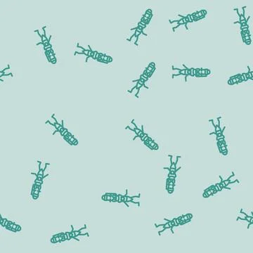 Face pen character line vector seamless pattern Stock Illustration