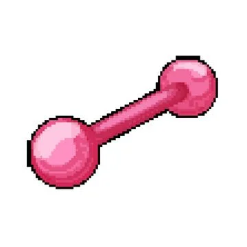 Face piercing ring pixel art vector illustration Ilustración de archivo