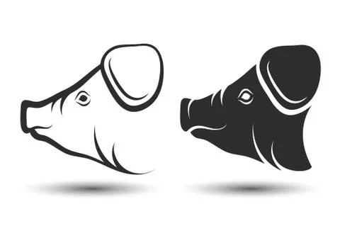 Face Pig Stock Illustration