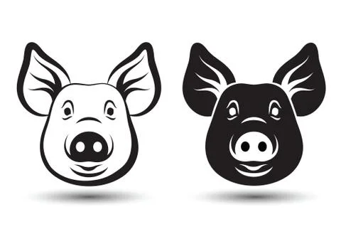 Face Pig Stock Illustration