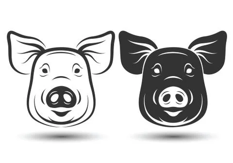 Face Pig Illustrazione stock