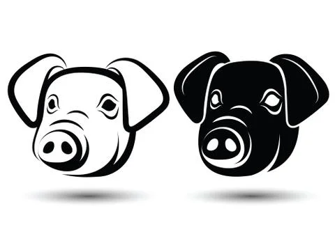 Face Pig Stock Illustration