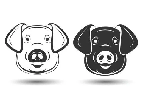Face Pig Stock Illustration