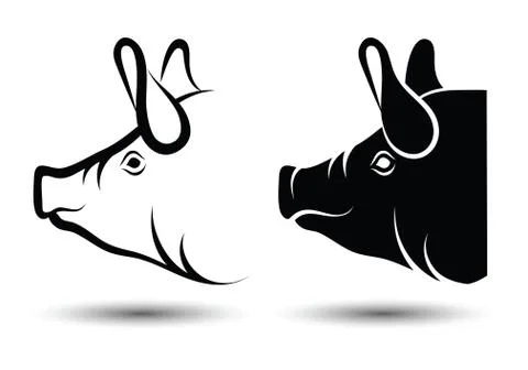 Face Pig Illustrazione stock