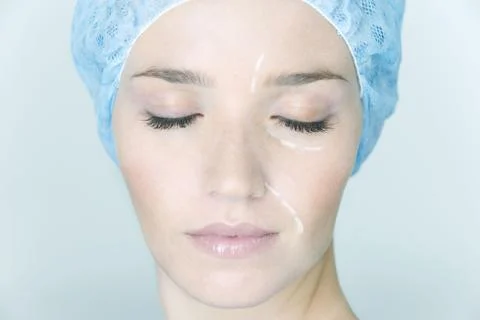 Face plastic surgery Stock Photos