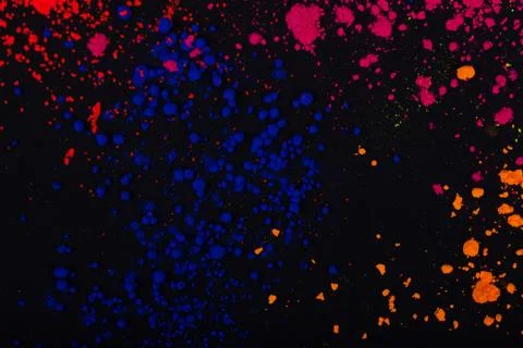 Face powder on a black background, abstract Stock Photos