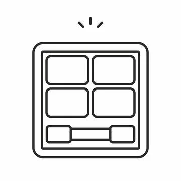 Face powder icon Stock Illustration
